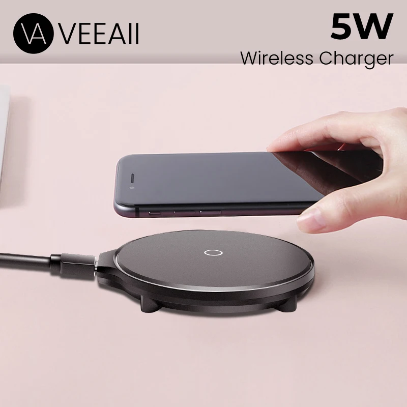 Беспроводное зарядное устройство VEEAII Qi 5 Вт для iPhone 11Pro X Xs MAX XR 8 Plus зарядная usb