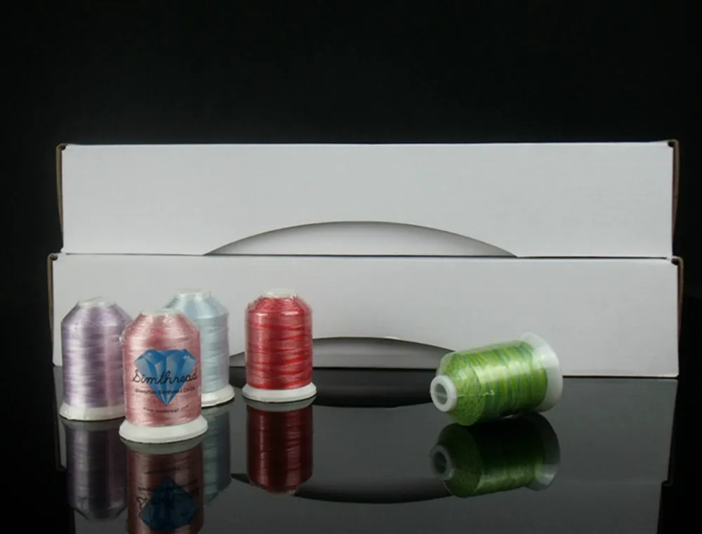 Simthread 120 цветов компьютерная машинная вышивка 100% трилобальный полиэстер 1000 м *