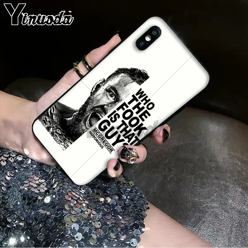 Yinuoda Conor McGregor ирландский боец фото мягкий чехол для телефона для iPhone X XS MAX 6 6S 7 7plus 8 8Plus 5 5S XR 11 11pro 11promax