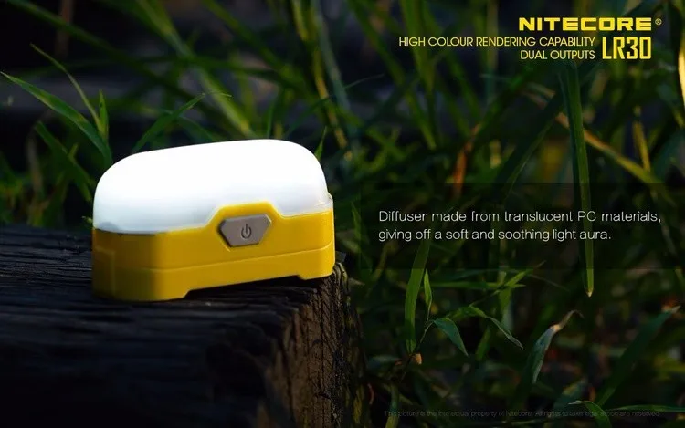 NITECORE LR30 высокий CRI 6LED наружный светильник-вспышка с магнитной основой белый красный двойной светильник для чтения походный фонарь