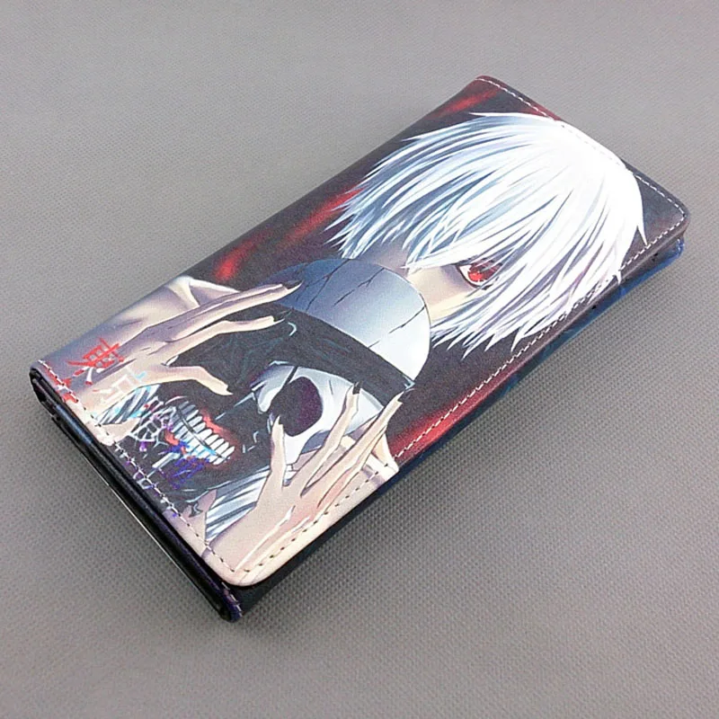 4 Аниме «Tokyo Ghoul» Длинные Для мужчин кошелек для косплея канеки кэна, держатель для карт, кошелек с застежкой на пуговицу - Цвет: 4
