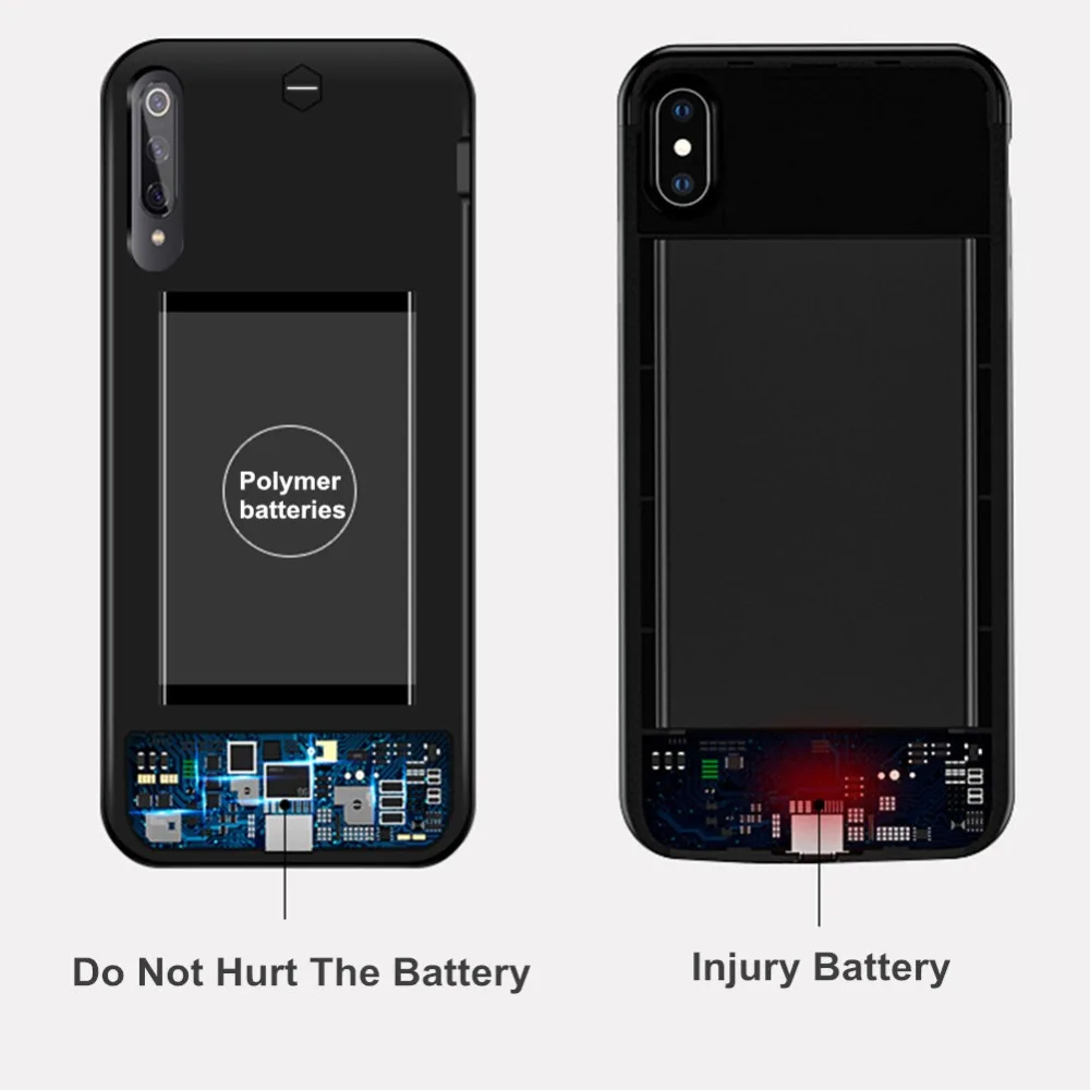Чехол для аккумулятора Xiaomi Mi 9 6800 мАч Внешнее зарядное устройство чехол 9|Чехлы с