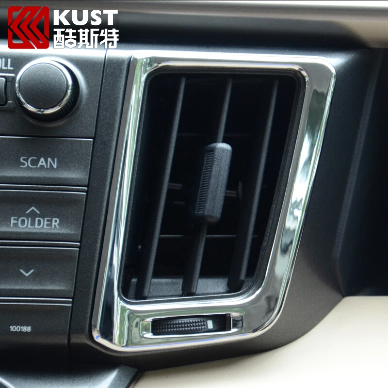 Куст из 2 предметов приборной панели выход воздуха Рама Накладка для RAV4 2014