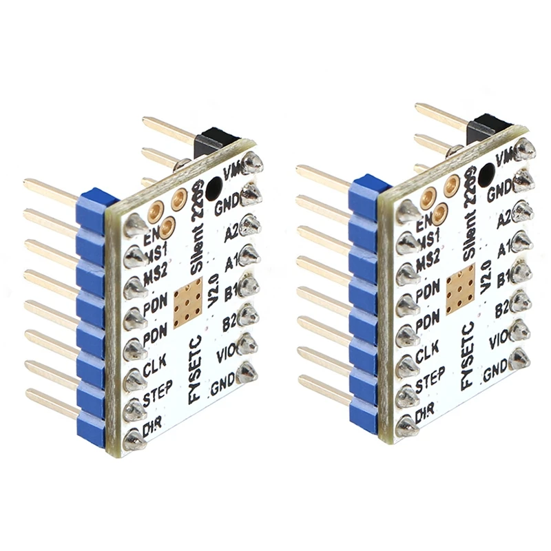 2 шт. шаговый драйвер двигателя Tmc2209 V2.0 Stepsticks бесшумный 256 микрошагов ток 2.8A