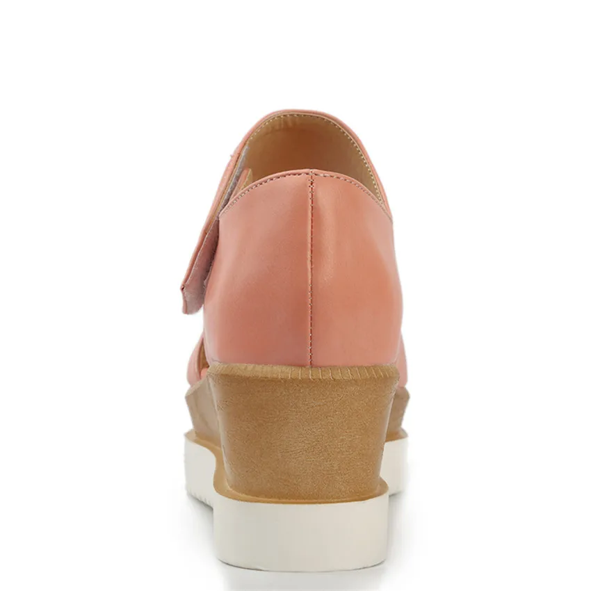 Шлепанцы без задника с открытыми пальцами на платформе Женская обувь Женские