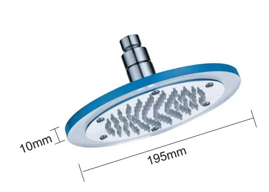 

CY-8030-A4 8" Temperature Sensor LED Top Shower Head Supernova Sale Top Shower Round 3 Colors Water Pressured Shower Heads