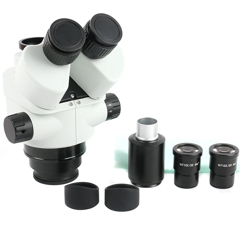Микроскоп Simul Focal 2020 7X 45X тринокулярный микроскоп Zoom стерео головка + 0 5x 2 X