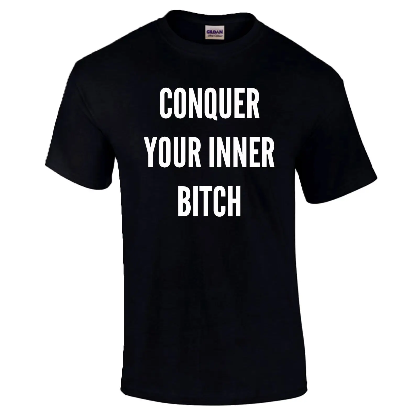 Conquer Your Inner Bitch Joe Rogan Inspired Motivation Premium футболка новые футболки Забавные топы Новые