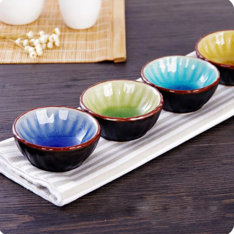 Ледяная трещина тарелка с ароматом керамическая приправа маленькая Цветочная