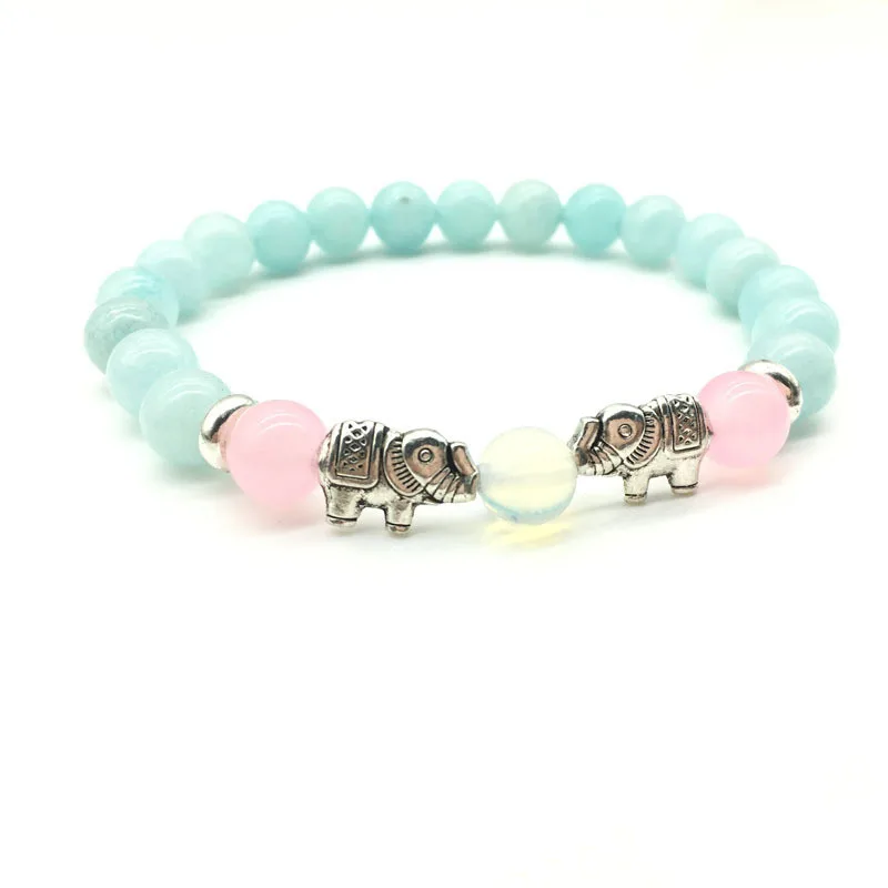 Модный дизайн унисекс браслет из бисера животное милый слон со сверкающими