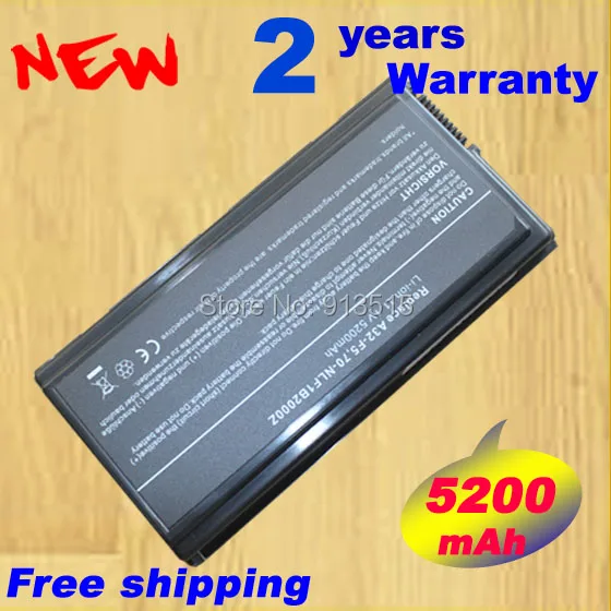 Аккумулятор для ASUS 5200 мАч F5 F5C F5M F5N F5R F5RL F5SL F5SR F5V X50 X50C X50M X50N X50R X50V 70 NLF1B2000Z|f5 battery|f5
