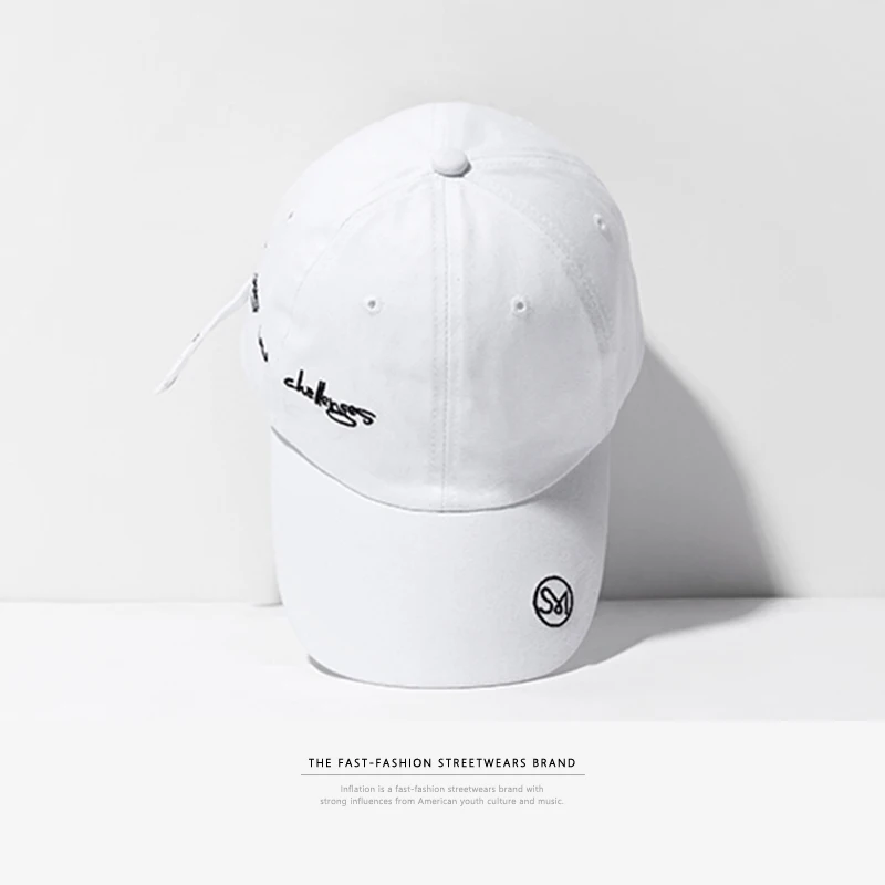 INFLATION Lettering Embroidery Baseball Caps For Men Casual Letter Snapback Hat Women Cotton Summer Dance Cap Unisex 098CI2018 | Аксессуары