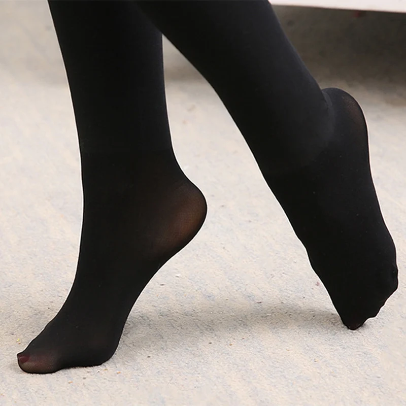 Женские колготки сексуальные чулки толстые бархатные теплые черные нижнее белье