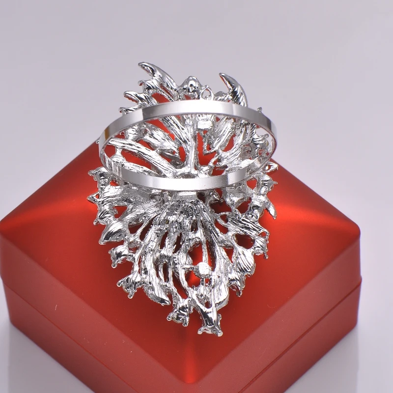 L0340-ring) 20 шт./лот кольца для салфеток со стразами для свадьбы украшения для стола, никель или цвета розового золота покрытие