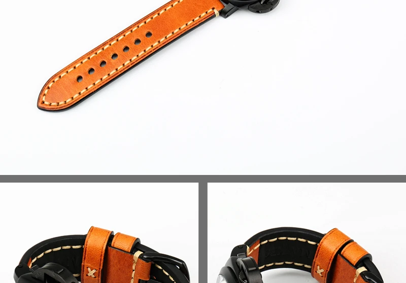 Аксессуары для часов MAIKES, кожаный ремешок для часов LUMINOX HAMILTON, ремешок для часов 20 мм, 22 мм, 24 мм, 26 мм, браслет для часов
