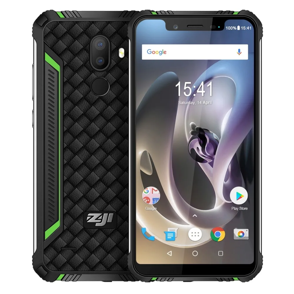 HOMTOM зоджи Z33 телефон двойной 4G 32 GB IP68 Водонепроницаемый 4600 mAh Батарея Face ID отпечатков пальцев разблокировать 5,85 ''Android 8,1 MTK6739 OTG