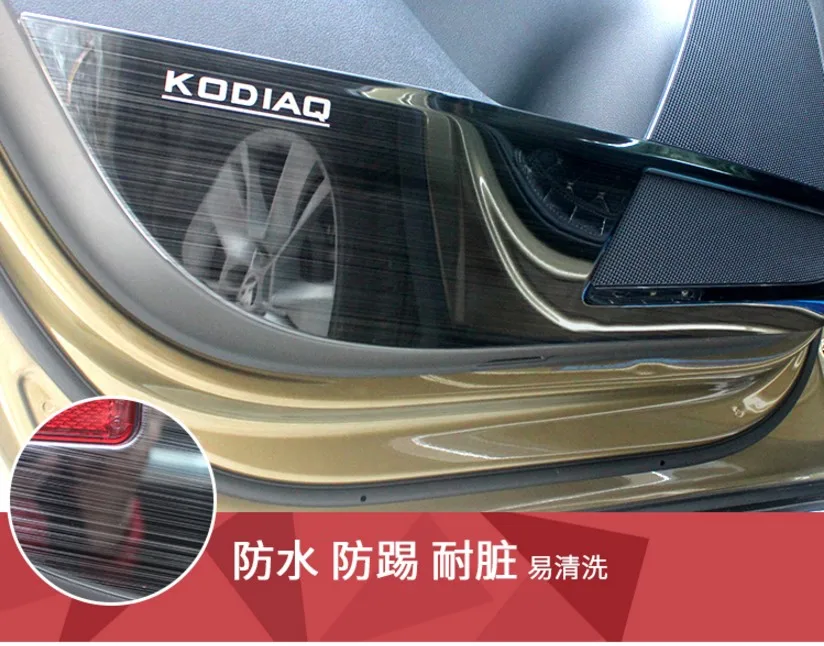Для SKODA KODIAQ, автомобильная дверь из нержавеющей стали, противоскользящая накладка, Защитная крышка для двери, украшение автомобиля-Стайлинг