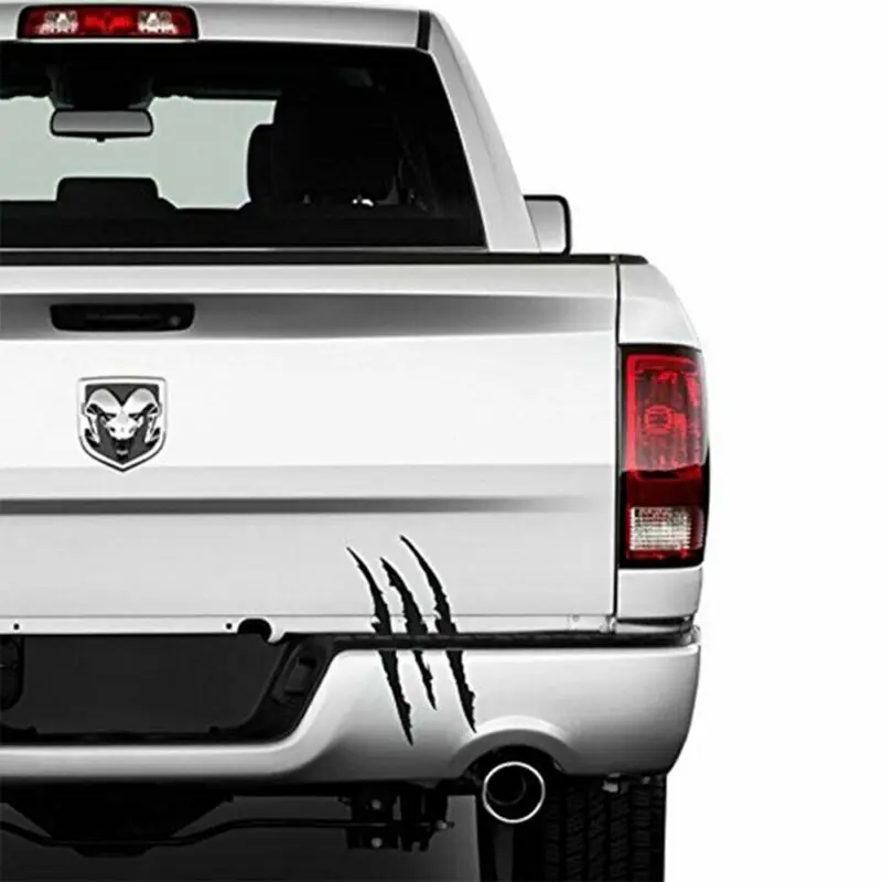 Забавная Автомобильная наклейка светоотражающая монстра полоска от царапин