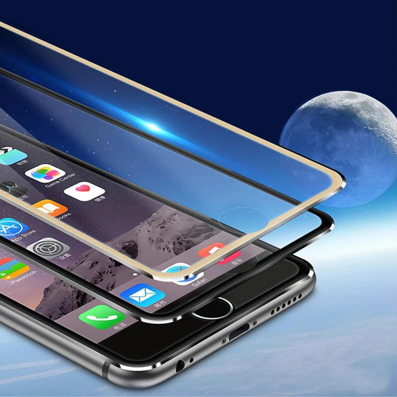защитное стекло Стекло для IPhone 7 Красочные 3D полное покрытие Алюминий сплав