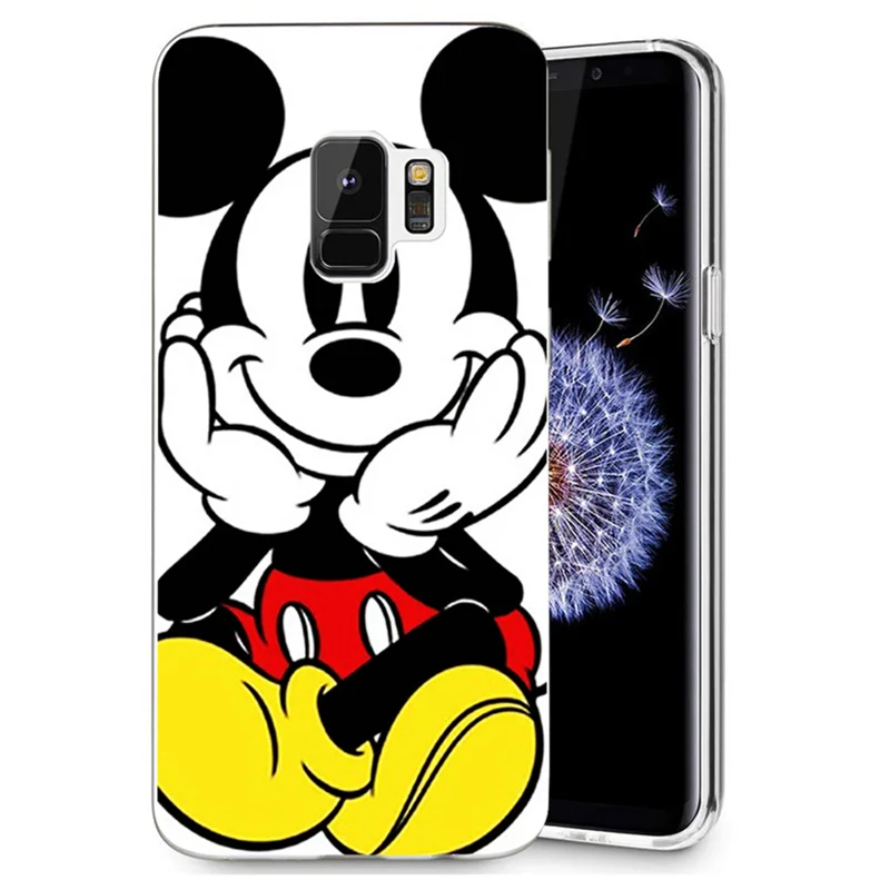 Для Samsung Galaxy S9 S8 Plus J7 J5 J3 S7 edge Note 8 J530F A3 A5 2017 TPU цветной мягкий чехол с рисунком Микки
