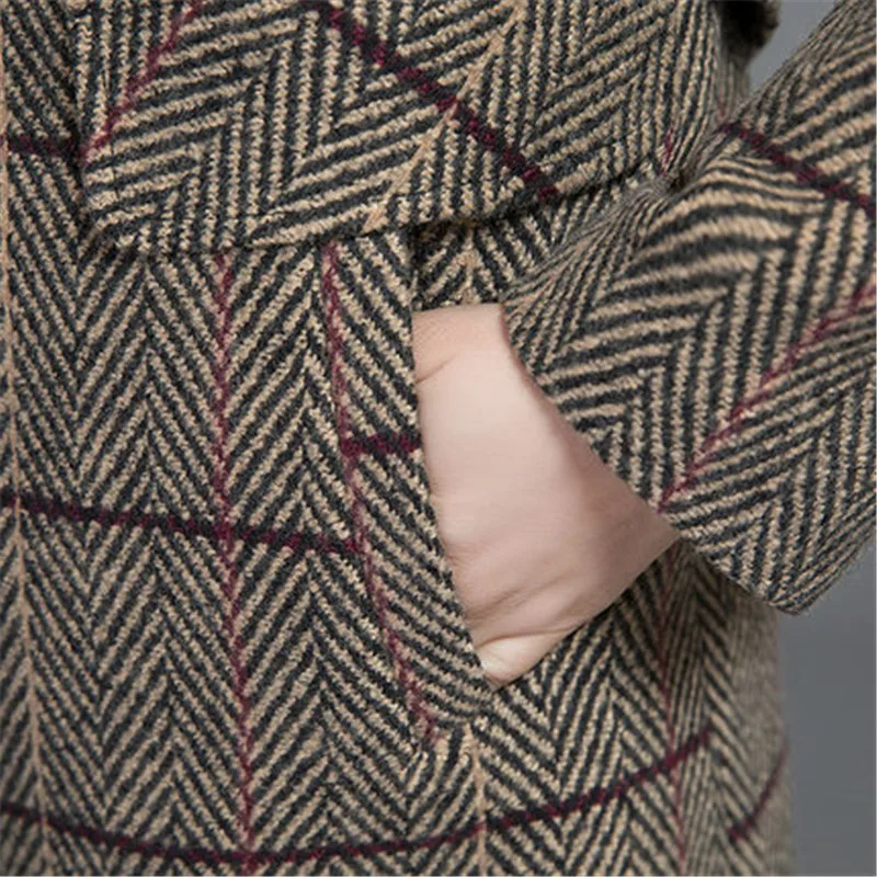 Женское шерстяное пальто для женщин среднего возраста модель сезона весна осень