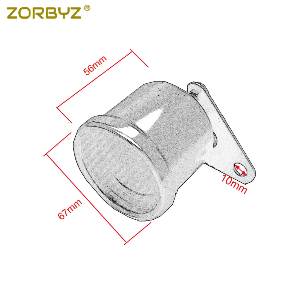 Универсальный мотоциклетный хромированный цифровой светодиодный ЖК-дисплей ZORBYZ