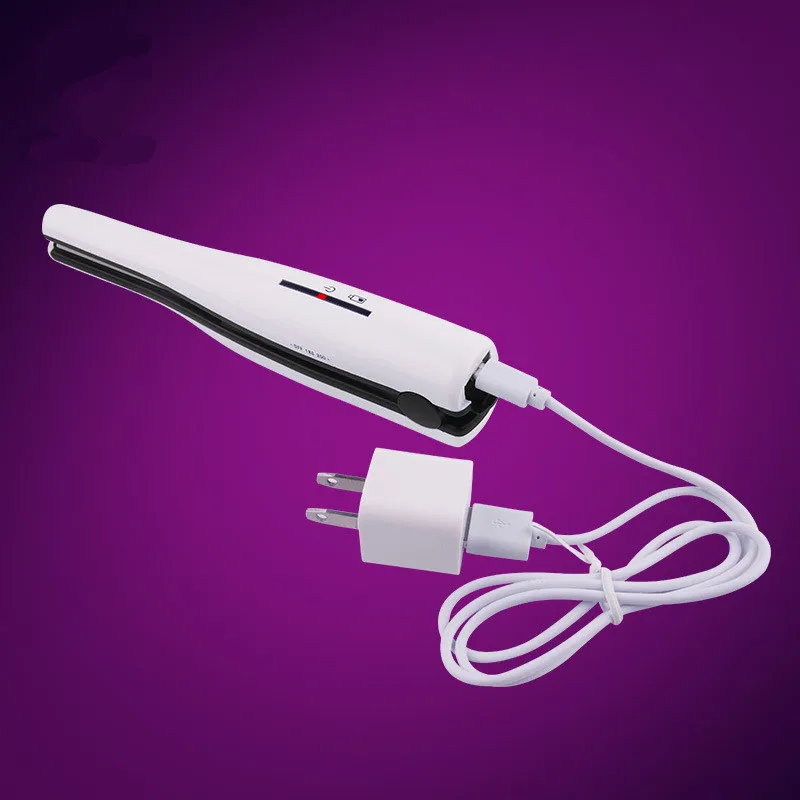 Christmas Present New Portable Wireless Charging Hair Striaghtener Brush Fast Heat Flat Iron Curler Beauty Styling Tools | Красота и