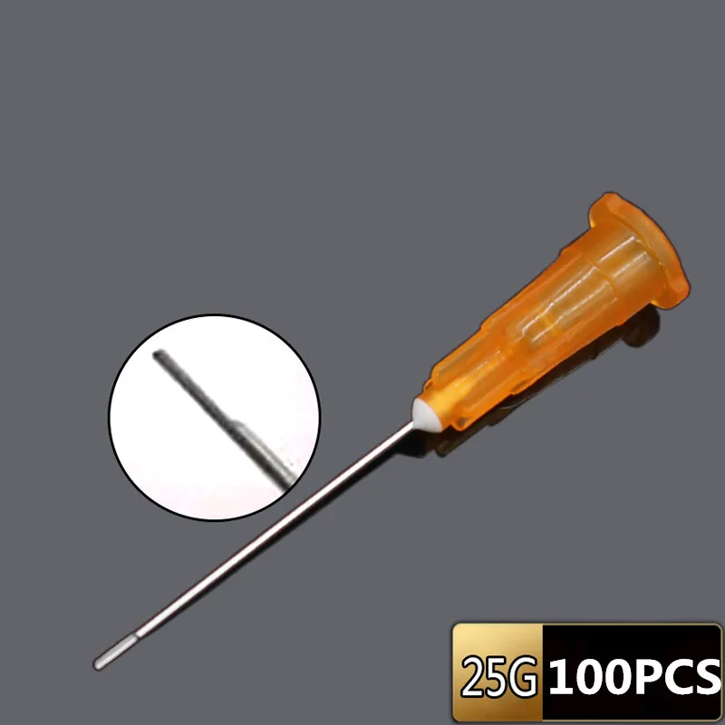100 шт./пакет Наконечник иглы для оросительного орошения Endo 25 г/27 г/30GA 30 г концевое