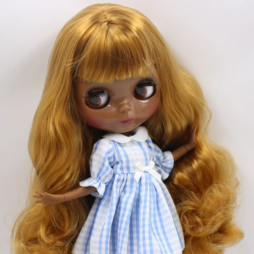 Ледяной DBS Blyth кукольные нет. BL0635 золотистые волосы на заказ 1/6 bjd ob24 платье для