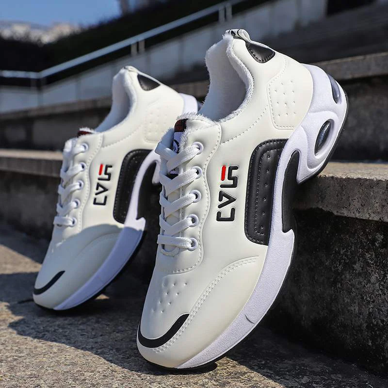 Men Running Shoes Air Cushion Sneakers Breathable Outdoor Walking Sport Shoes For Male Lace-up Casual Shoes Bubble Men Footwear