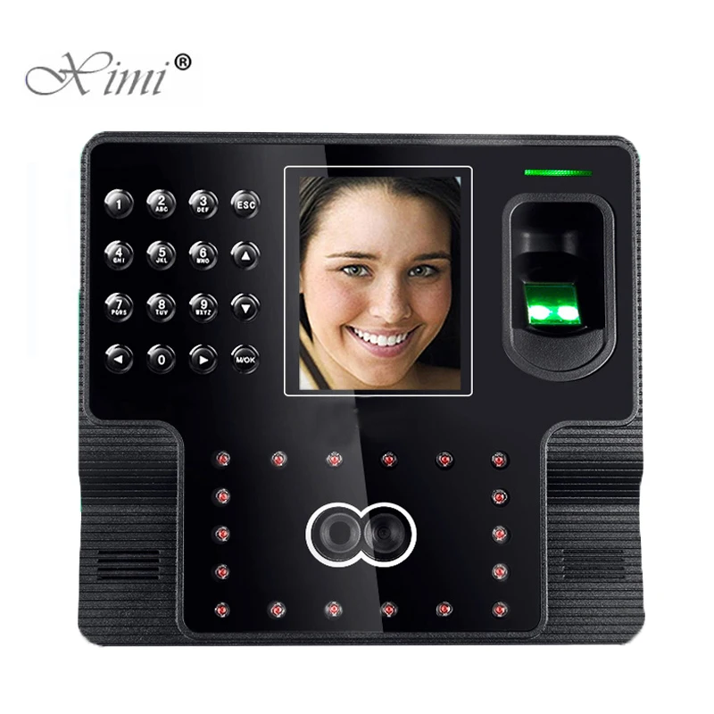 Biometric Face And Fingerprint Time Attendance System Employee Facial Recorder Iface102 Clock |