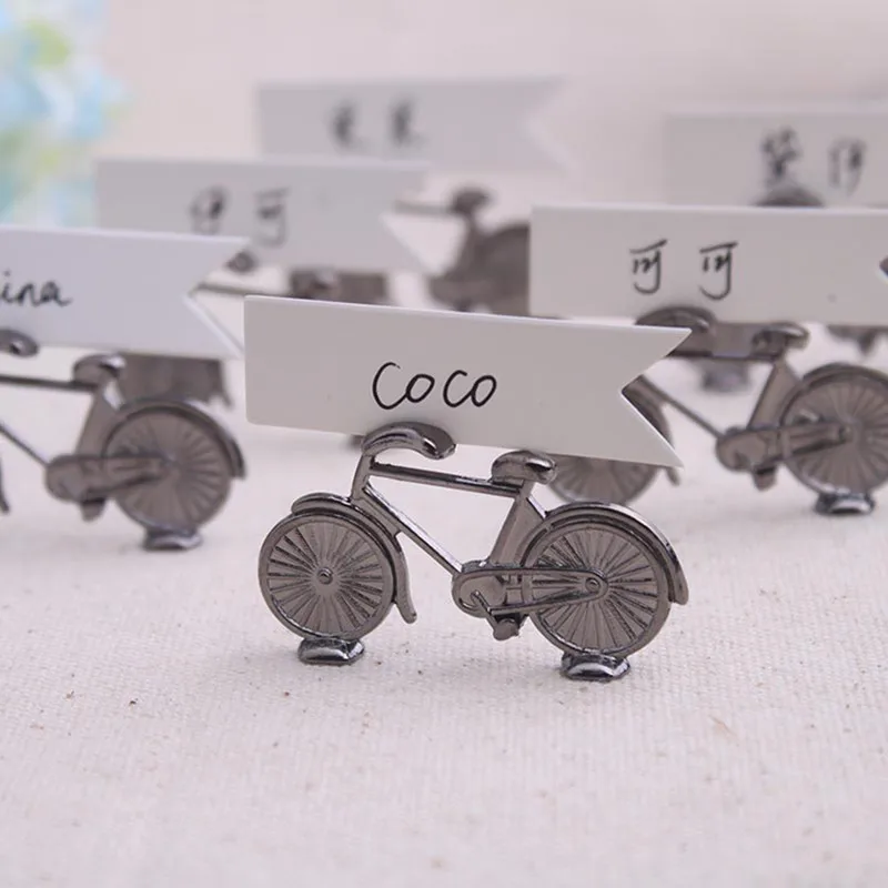 

Vintage bicycle Wedding Place Holder Baby Shower Table Card Holders Wedding Centerpieces Decoration Mariage Vintage Table Decor