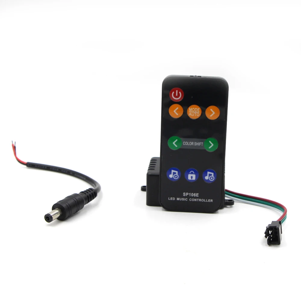SP106E 9 клавиш LED музыкальный пульт дистанционного управления DC 5V 12V WS2811 WS2812B SK6812 1903