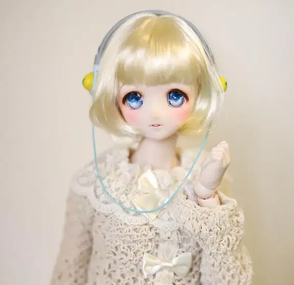 Новый 9-10 &quot1/3 22 ~ 24 см BJD SD кукла парик Молоко золото/розовый/коричневый гриб