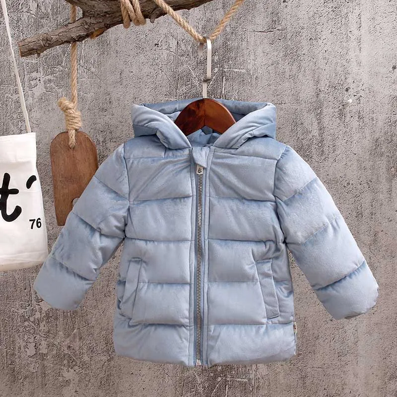 Куртка детская с капюшоном BibiCola теплая зимняя куртка для мальчиков и девочек