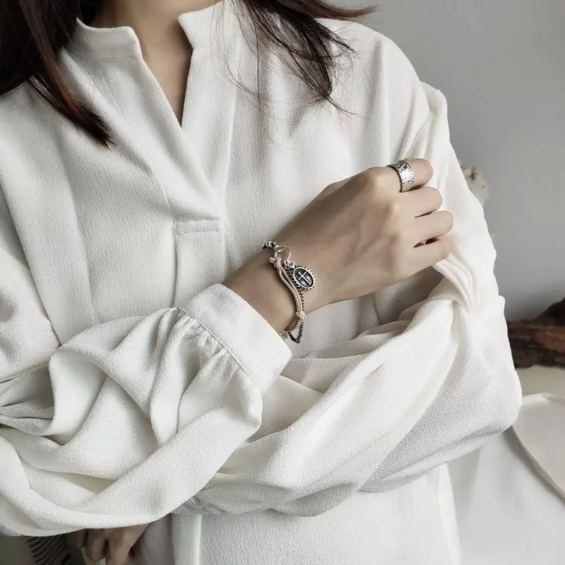 Женские браслеты из стерлингового серебра 925 пробы с перекрестной цепочкой Silvology