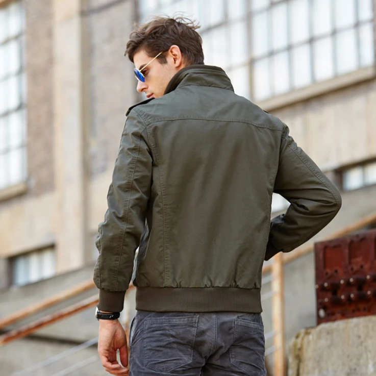 LONMMY M-4XL брендовая одежда куртка-бомбер Мужское пальто хлопок Jaquetas masculina Военная