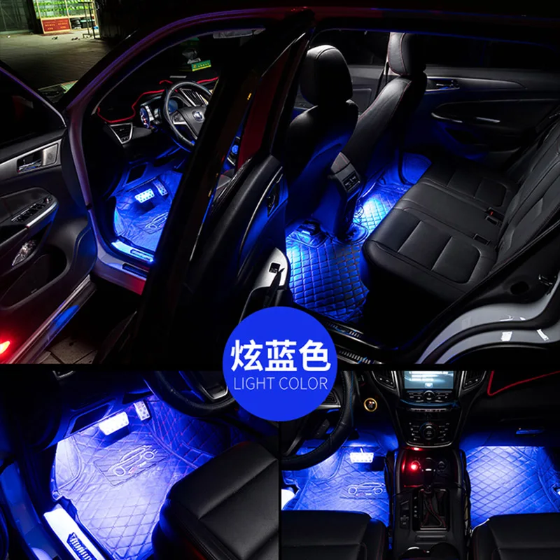 1 комплект Автомобильный светодиодный светильник декоративный для Audi A3 A4 B6 B8 B5 A6 C5