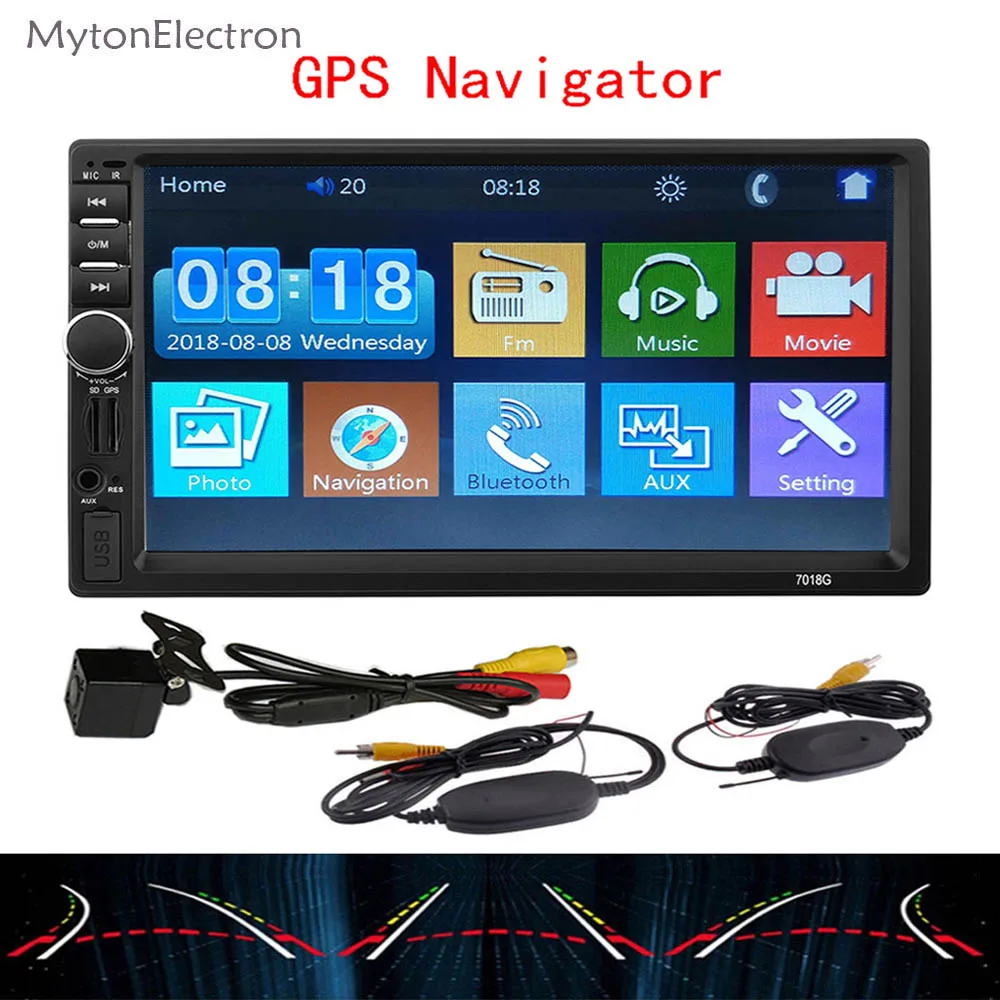 GPS and Cam WD 2 Din gps-навигатор, навигация mp5 автомобильное радио " плеер сенсорный экран видео мультимедиа аудио стерео камера для Android телефона - Размер экрана, дюймов: GPS and Cam WD