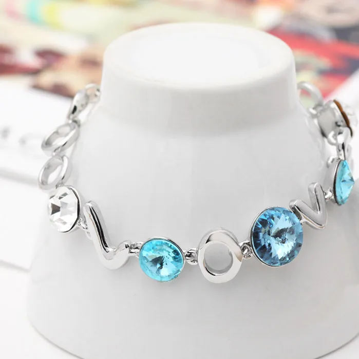 Neoglory австрийские кристаллы стразы браслет и для женщин ювелирные изделия