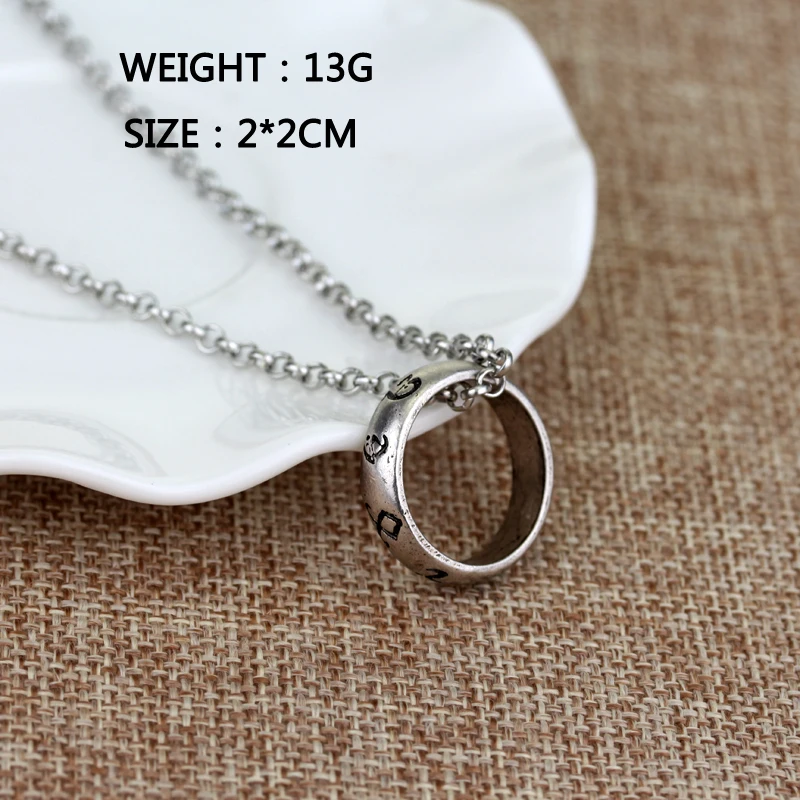 Ожерелье Город костей из мостальных инструментов винтажные руны ангельской силы