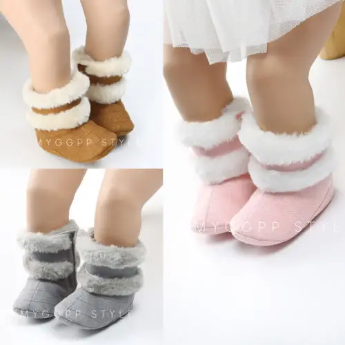 2018 новорожденных Одежда для детей малышей девочек мальчиков теплые сапожки