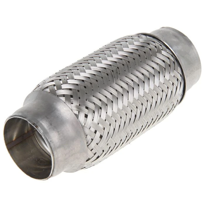 Гибкий глушитель выхлопной трубы плетеный из нержавеющей стали 45x150 мм для всех