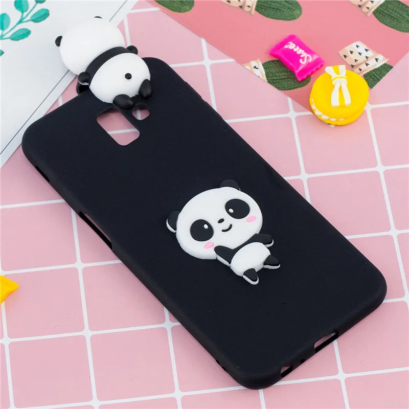 Чехол для samsung J6 Plus, чехол для samsung Galaxy J4 J6 Plus, чехол, 3D единорог, панда, кукла, мягкий силиконовый чехол для телефона s
