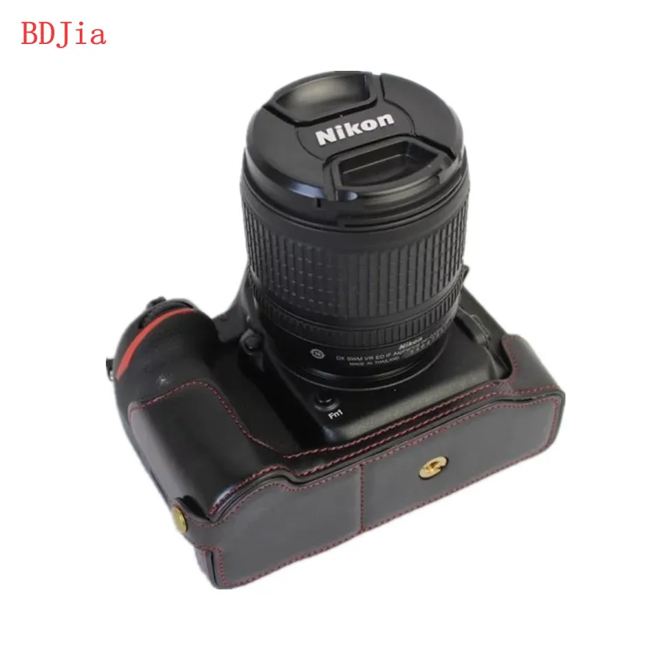 Новейший чехол для камеры Nikon D500 из искусственной кожи с отделением аккумулятора