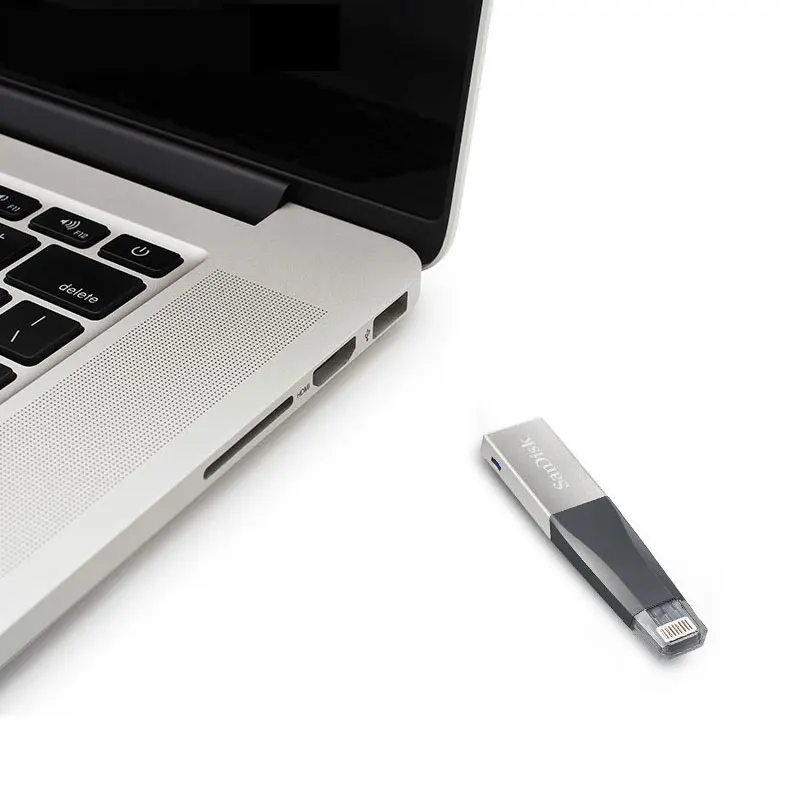 SanDisk USB флеш накопитель iXPand OTG Lightning коннектор 3 0 Флешка 32 Гб 64 128 ГБ MFi для iPhone