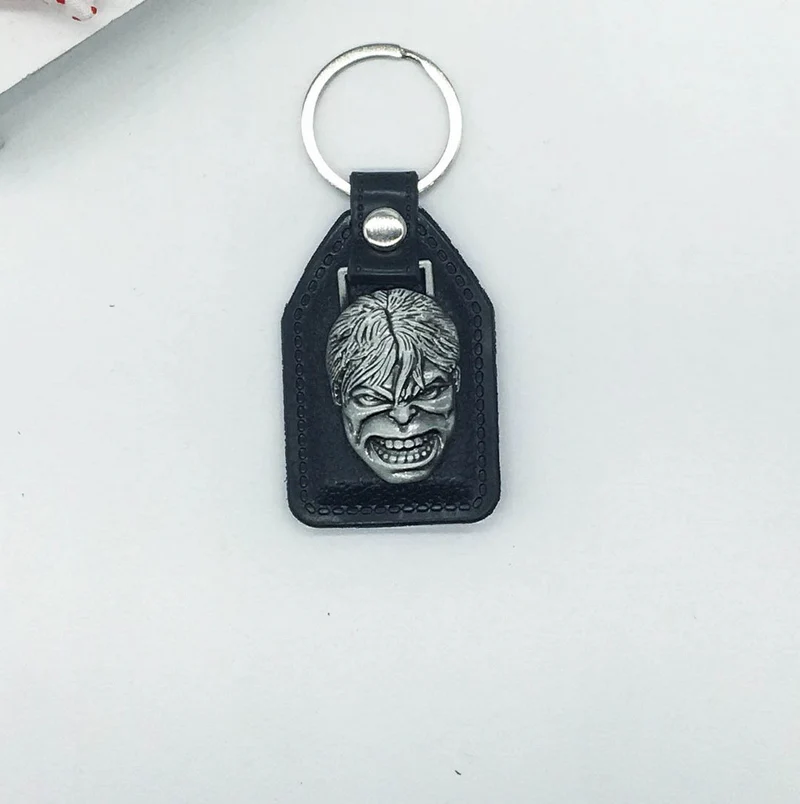 Vinage Халк кожаные гаджеты для ключей мужчин супер герой брелок на сумку