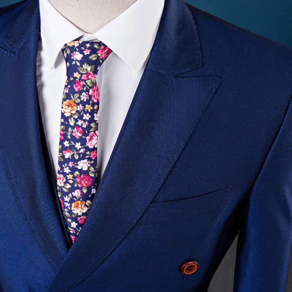 Мужские костюмы из 2 предметов двубортный Блейзер смокинги с лацканами для