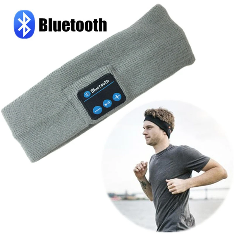 Беспроводная Bluetooth гарнитура головной убор ремешок Mp3 музыкальный плеер наушники