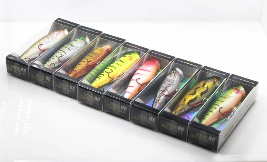 9.5cm 14g Popper Fishing Lure Hard Bait with Treble Hooks | Спорт и развлечения